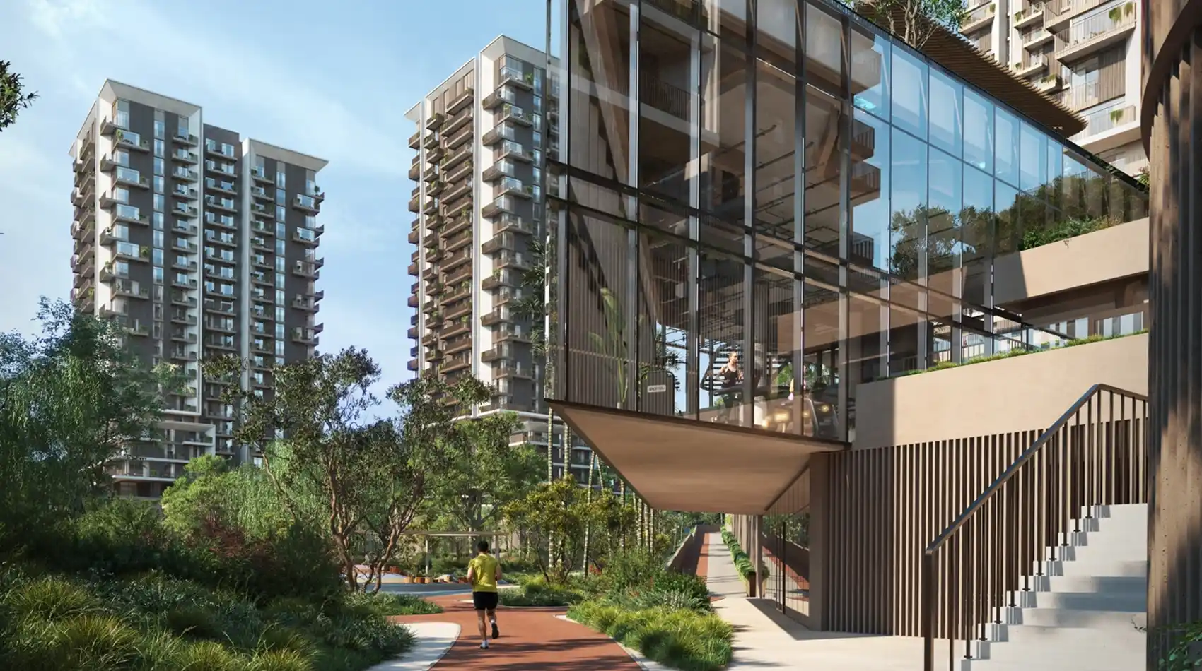 Teal Tower at Rise by Athlon